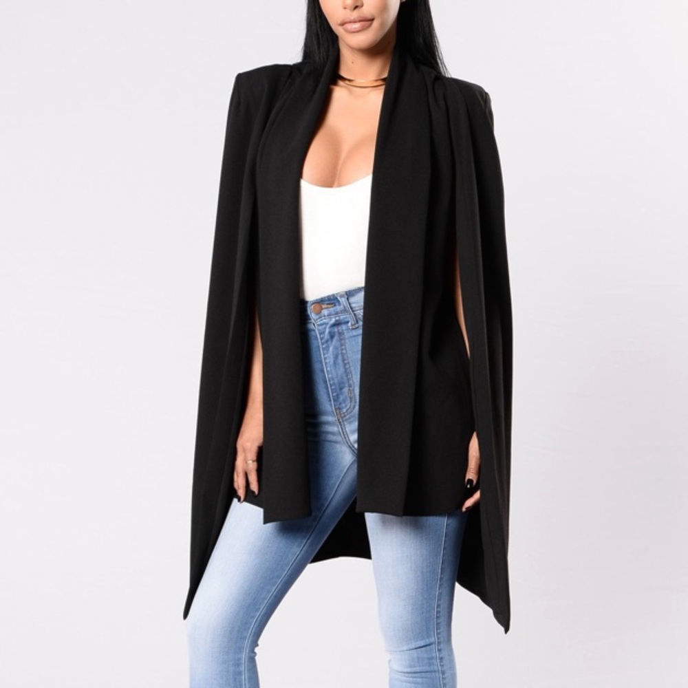Fashion Nova, The Great Escape Jacket -Black